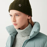 Uld og Cashmere Strikhue - Bush (naturgrøn)