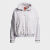 Sori Full Zip Sweat - Women - Pearl Grey