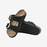 Arizona Big Buckle Nubuck Leather - Black - Normal