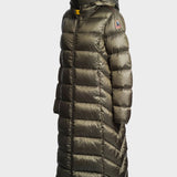 Leah Hooded Down Coat - Women - Olive Grey