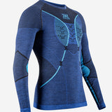 Men's Merino Light Baselayer Skiundertrøje - Herre - Ocean/Sky Blue