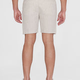 Men's Regular Hør Shorts - Herre - Light Feather Gray