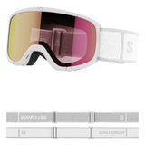 Kids Lumi Skibriller - Junior - White/Universal Ruby