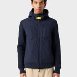 Willard Hooded Tech Knit Jacket - Mens - Blue Navy