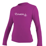 Women's Basic Skins Langærmet Rashguard - Dame - Fox Pink