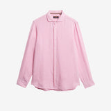 Vacation L/S Linen Shirt - Men - Coastal Pink