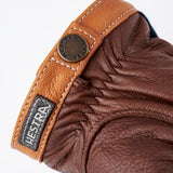 Deerskin Wool Tricot Handske - Herre - Navy/Chokolate