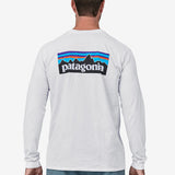 Men's Long-Sleeved P-6 Logo Responsibili T-shirt - Herre - White