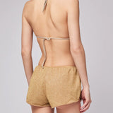 Women's Lauderdale Top/Lulin Badeshorts - Dame - Gold