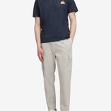 Plain T-shirt With Archive Logo - Herrer - Navy