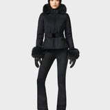Giselle Skijakke Faux Fur - Womens - Black