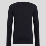 Men's Natural Merinould 200g/m2 Crew Neck Skiundertrøje - Herre - Black