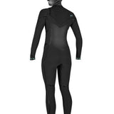 Women's Psycho Tech 6/4mm Chest Zip + w/hood våddragt - Dame - Black