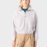 Sori Full Zip Sweat - Women - Pearl Grey