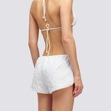Women's Lulin Terry Swimshorts - Dame - White
