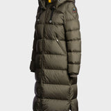 Panda Hooded Down Coat - Women - Olive Grey