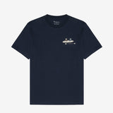 Men's - Regular drop-shoulder heavy single jersey printed t-shirt - Night Sky