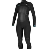Women's Psycho Tech 6/4mm Chest Zip + w/hood våddragt - Dame - Black
