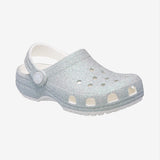 Toddler Classic Iridescent Glitter Clog - White