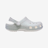 Toddler Classic Iridescent Glitter Clog - White