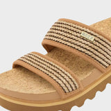Cushion Vista Hi - Sandaler til damer - Chocolate Raffia