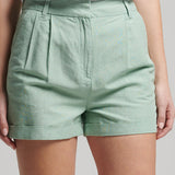 Women's Studios shorts i hør | Dame | Blue Surf