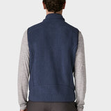 Men's Retro Pile Fleece Vest - New Navy / Sunken Blue