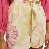 Women's High-Rise Mid-Length Shorts - Dame - Vondelfield Blossom