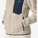 Women's Classic Retro-X Fleece Jacket - Natural/New Navy