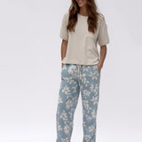 Anisette Flowerprint Sommerbukser - Dame - Sea