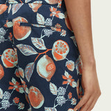 Men's Stuart Printed Chino Shorts - Herre - Navy Fruits Aop