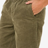 Classic Surf Cord Volley Short - Herre - Dusty Olive