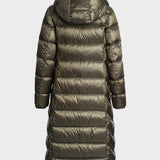 Leah Hooded Down Coat - Women - Olive Grey
