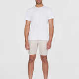 Men's Regular Hør Shorts - Herre - Light Feather Gray