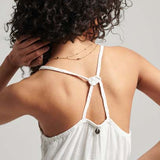 Vintage Lace Cami Maxi Kjole | Dame | Brilliant White