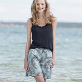 Chloe Long Shorts - Dame - Paisley Aqua