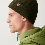 Uld og Cashmere Strikhue - Bush (naturgrøn)
