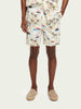 Men's Fave Printed Bermuda Shorts - Herre - White Palmtree