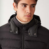 Men's Sporty Dunjakke m. Hætte - Herre - Chokolate