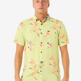 Fun Times Short Sleeve Shirt - Herre - Lime Wash