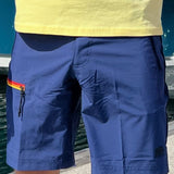 Stretched Quick-Dry Fabric Walkshorts - Herre - Navy