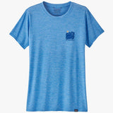 Women's Capilene Cool Daily Graphic UV T-Shirt - Dame - Vessel Blue