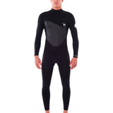 Men's Omega 3/2 Full Back Zip Steamer Våddragt | Herrer | Black