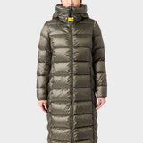 Leah Hooded Down Coat - Women - Olive Grey