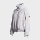Sori Full Zip Sweat - Women - Pearl Grey
