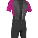 Youth Reactor II 2mm Back Zip Shorty våddragt | Børn | Black/Berry