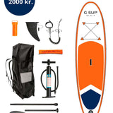 G-SUP Oppustelig SUP Board - Orange/White