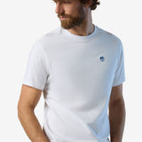 T-shirt with logo patch - Men - White