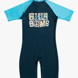 Kids Blues Combi Rashguard Baderagt - Børn - Washed Navy