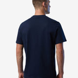 T-shirt with logo patch - Men - Navy Blue